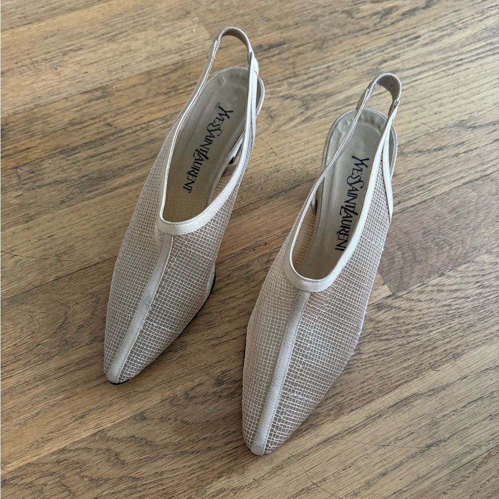 Vintage YSL slingbacks